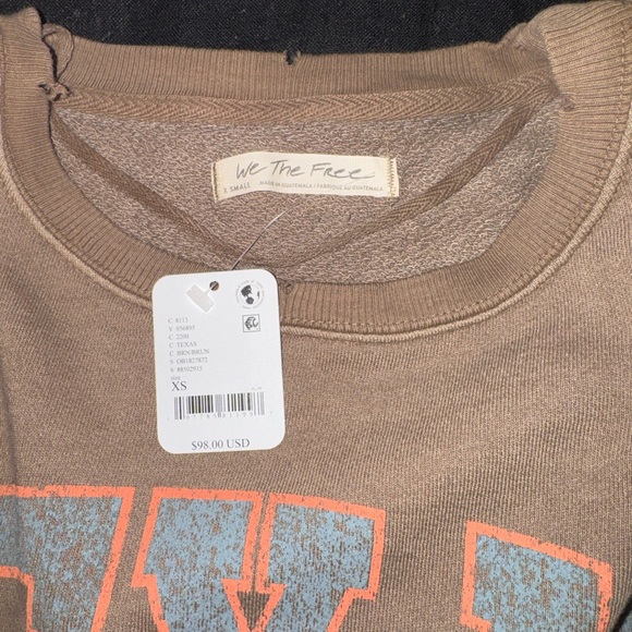 NWT We The Free Oversized Graphic Camden TEXAS Sweatshirt - Picture 7 of 8
